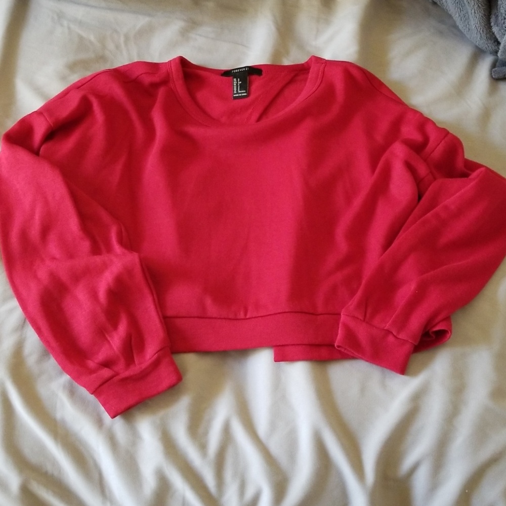 Long sleeve crop top